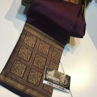 Stunning Wine Soft Silk Saree With Lassitude Blouse Piece